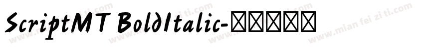 ScriptMT BoldItalic字体转换